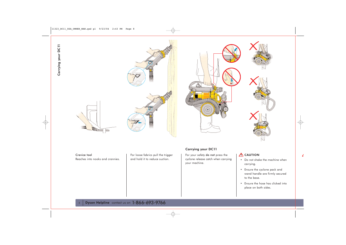 DYSON DC11 User Manual | Page 8 / 16