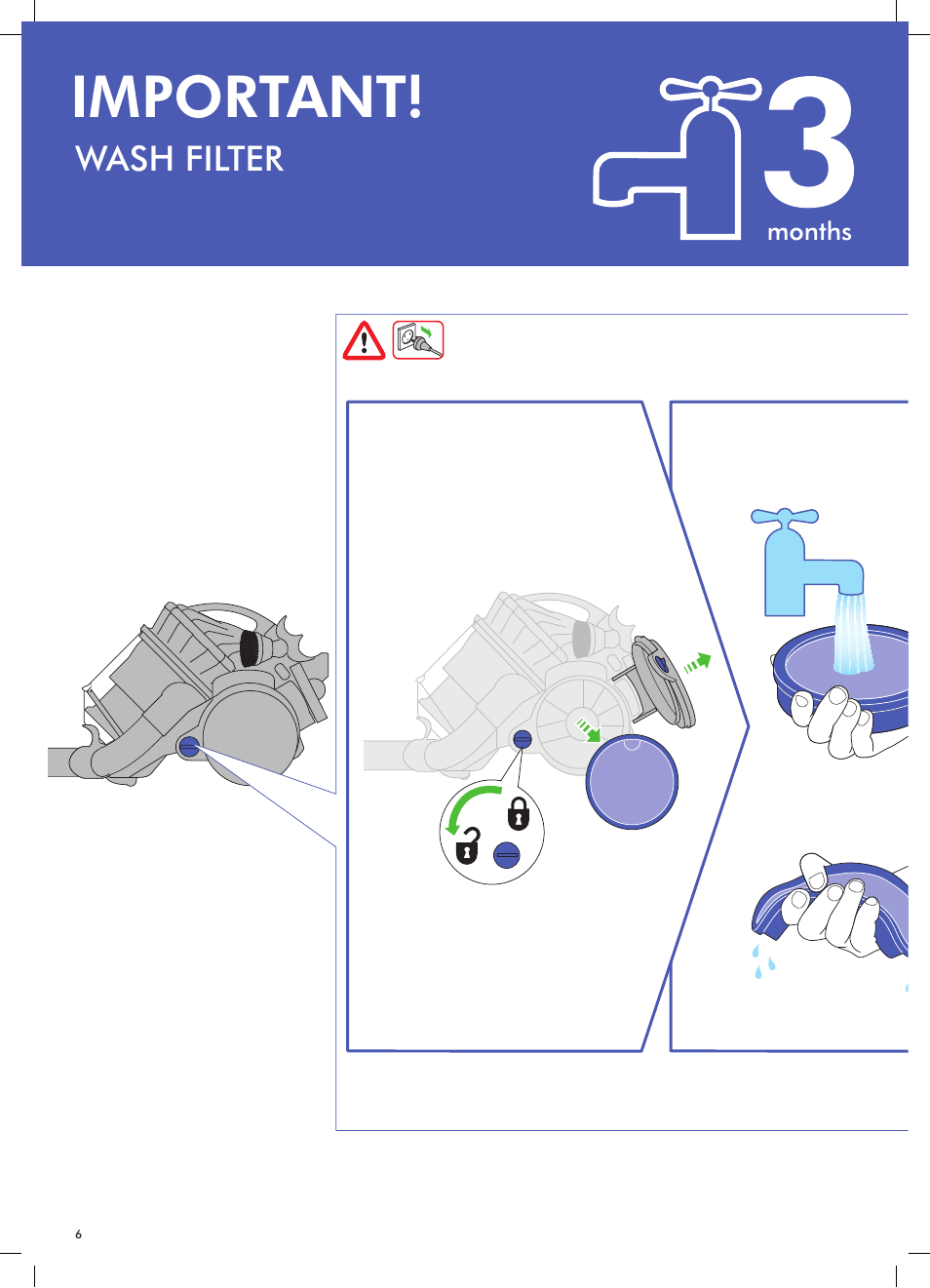 Important | DYSON DC23 User Manual | Page 6 / 12