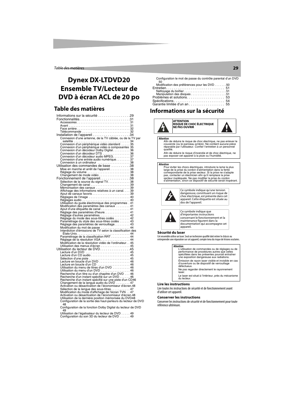 Dynex DX-LTDVD20 User Manual | Page 29 / 86