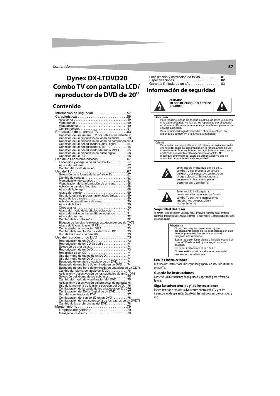 Dynex DX-LTDVD20 User Manual | Page 57 / 86