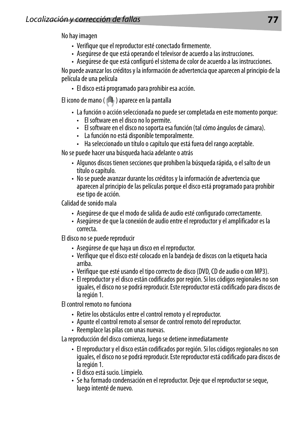 Dynex DX-PDVD9 User Manual | Page 77 / 84