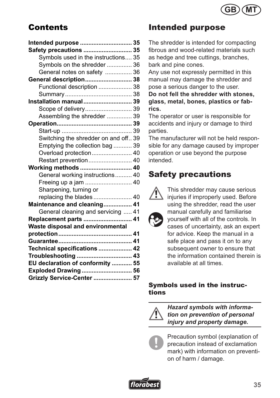 Florabest FMH 2400 A1 User Manual | Page 35 / 58