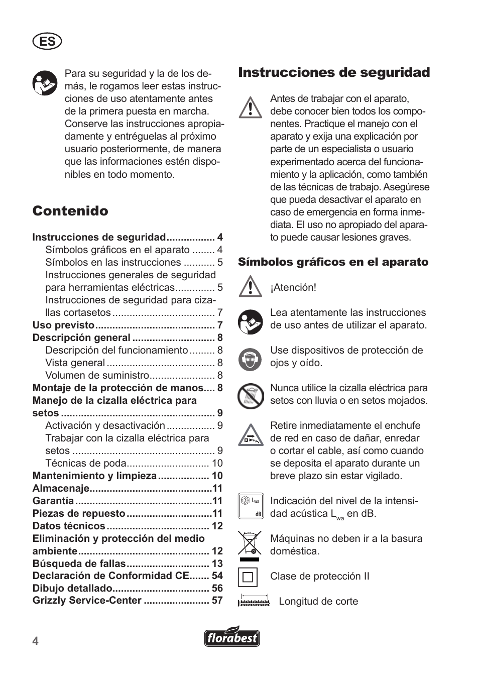 Florabest FHT 600 A1 User Manual | Page 4 / 58