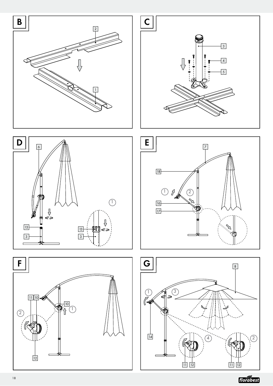 De f g | Florabest Z29811 User Manual | Page 18 / 20