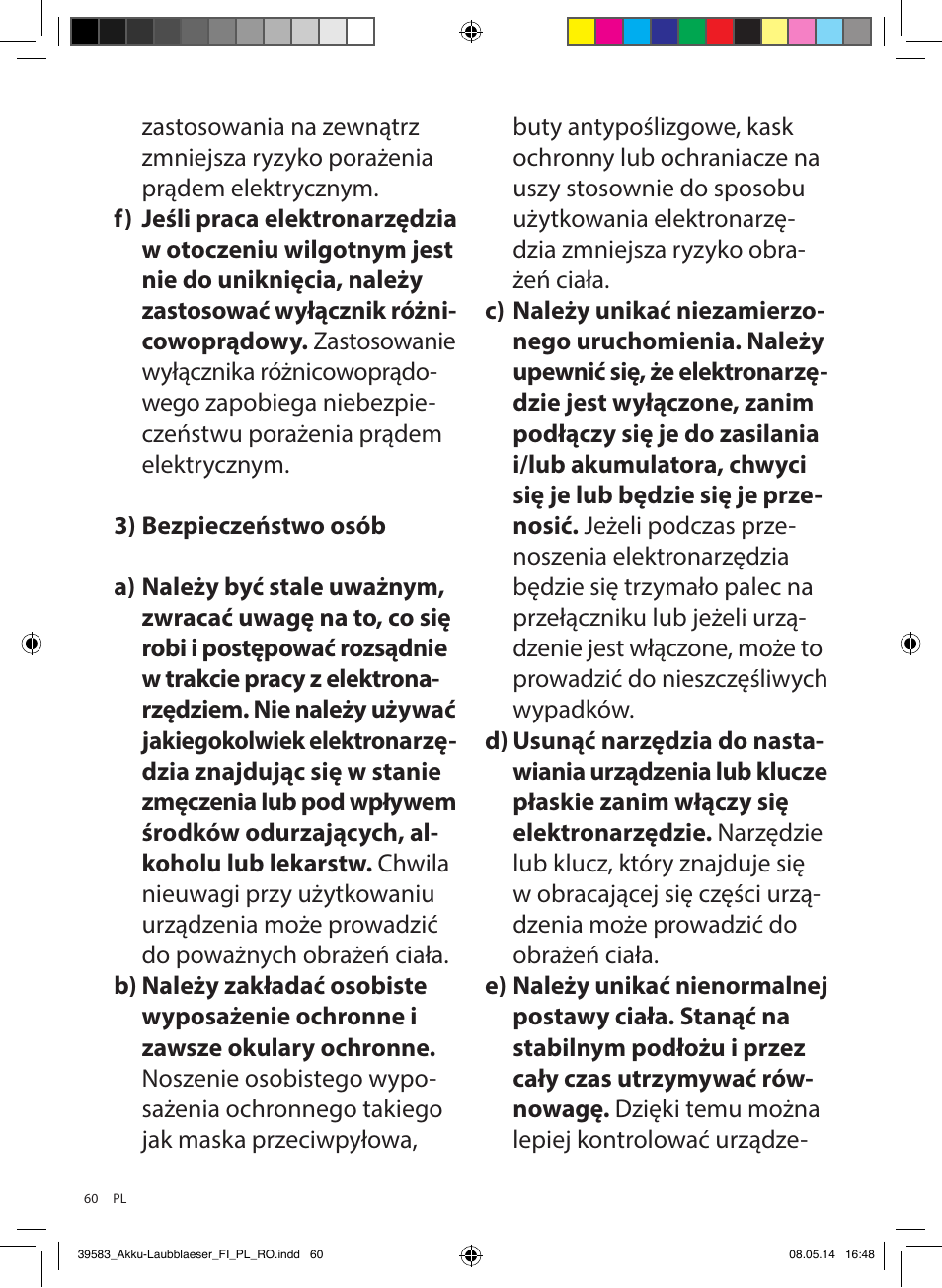Florabest FLBA 18 A1 User Manual | Page 60 / 117