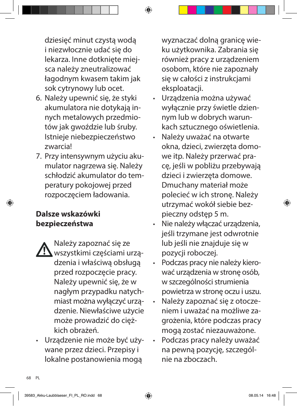 Florabest FLBA 18 A1 User Manual | Page 68 / 117