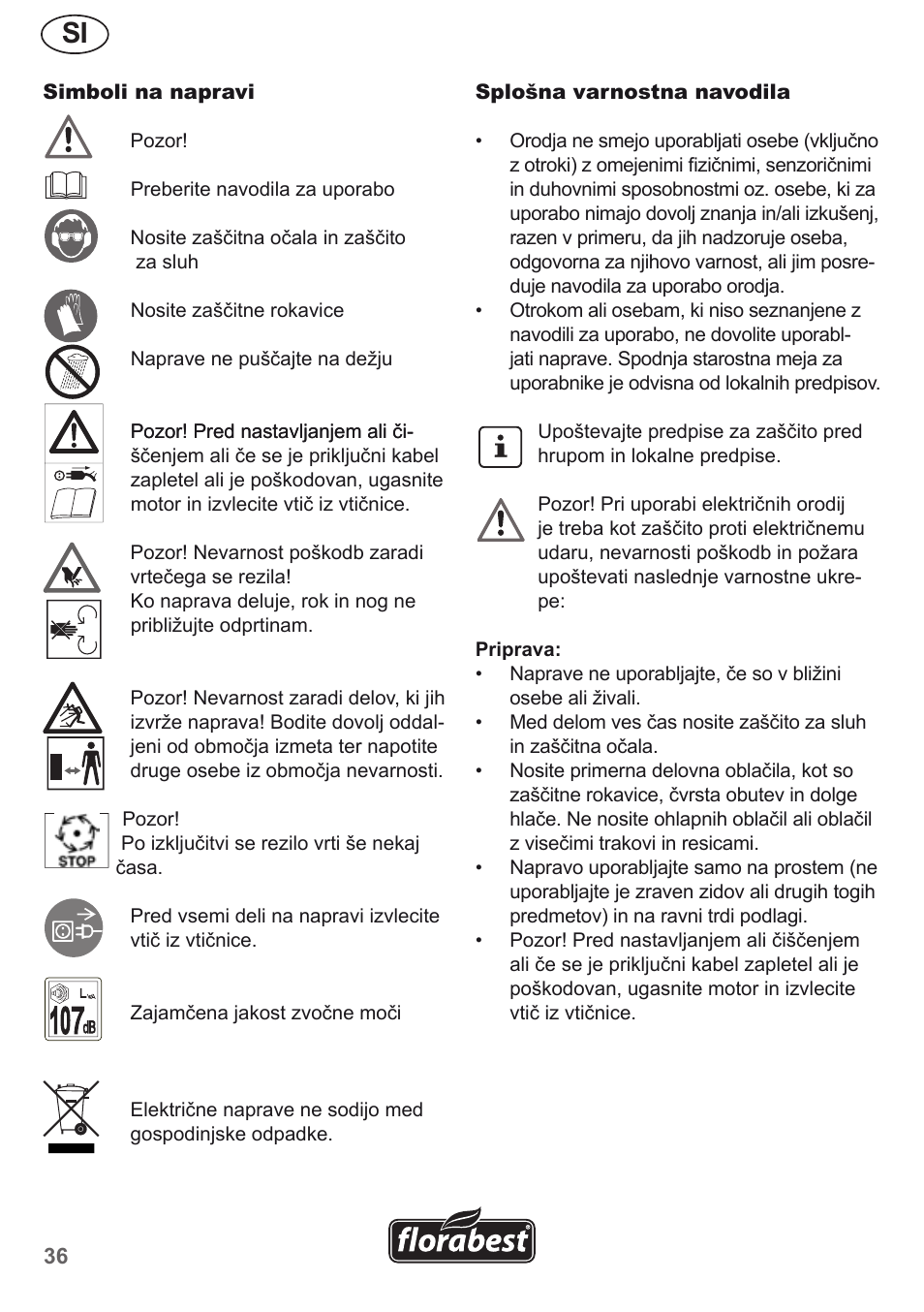 Florabest FMH 2400 B2 User Manual | Page 36 / 81