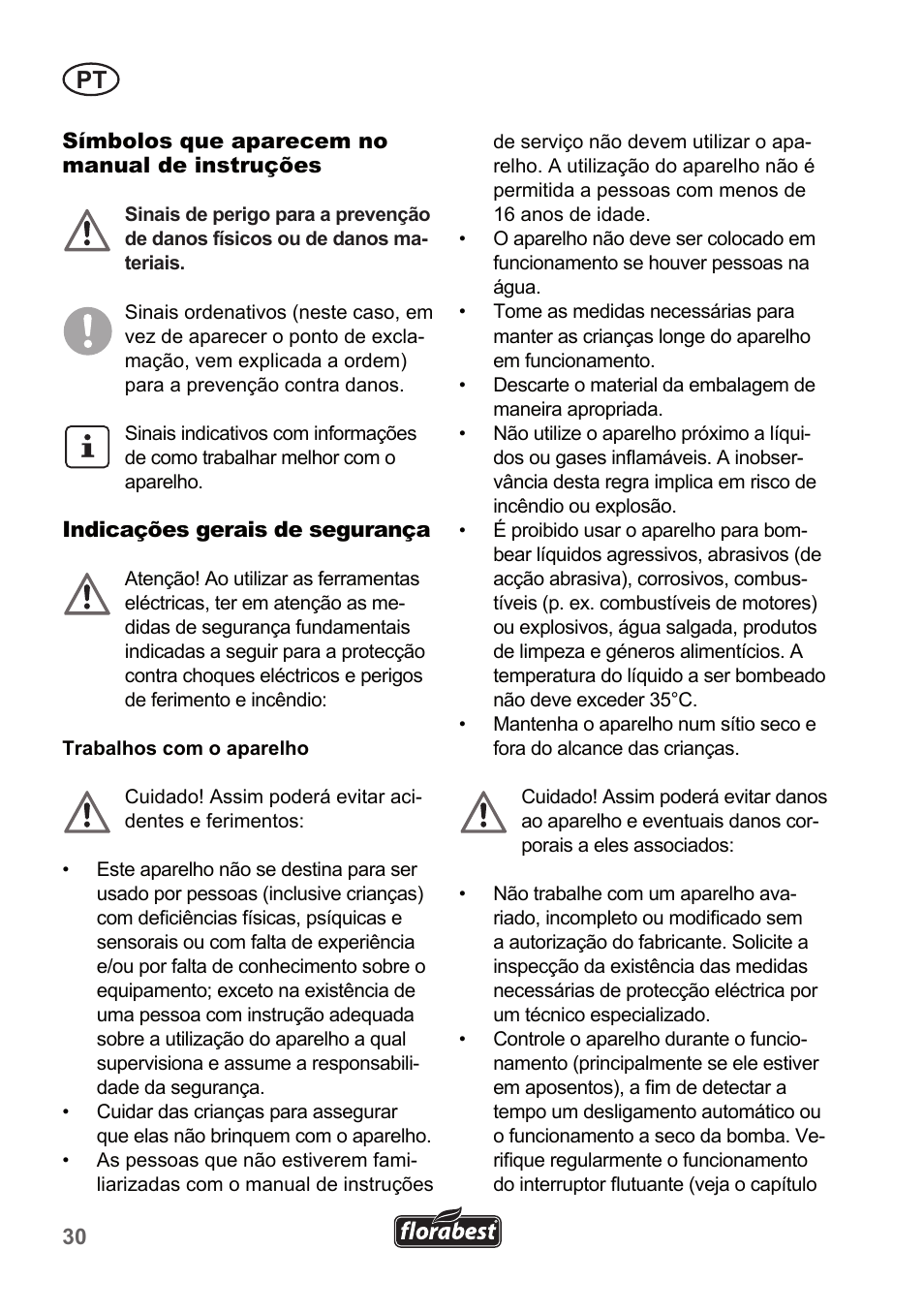 Florabest FTP 400 A1 User Manual | Page 30 / 70