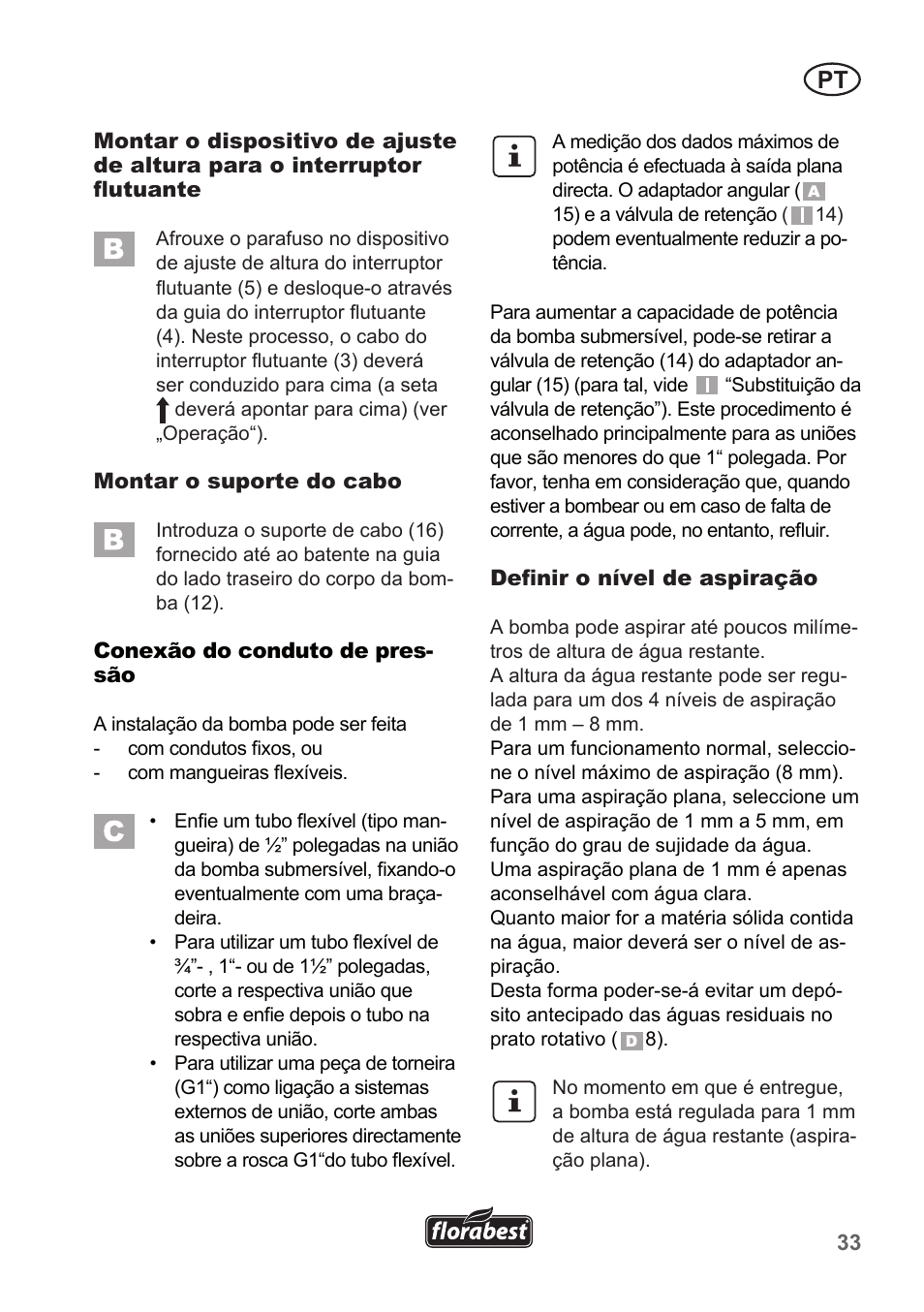 Florabest FTP 400 A1 User Manual | Page 33 / 70