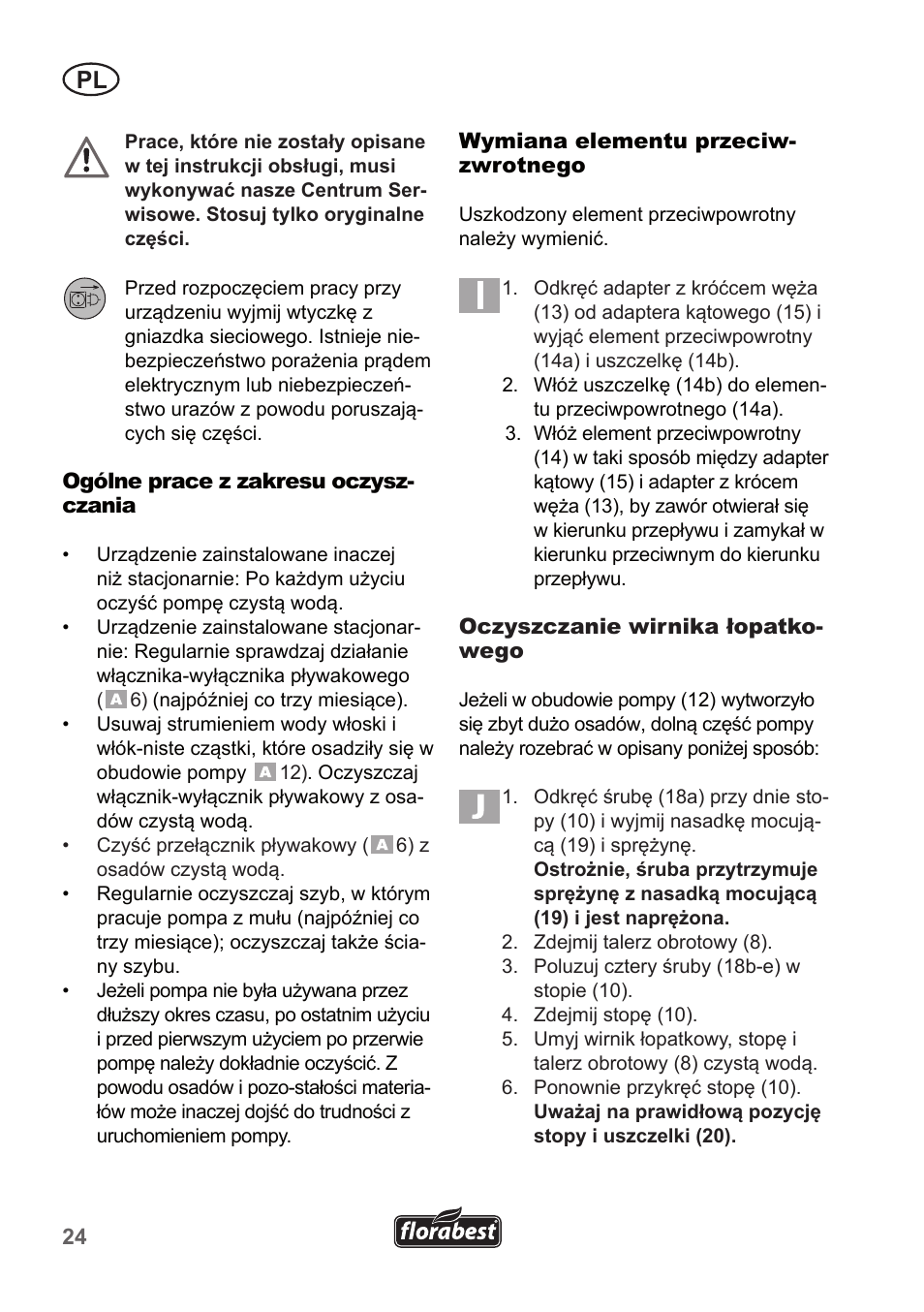 Florabest FTP 400 A1 User Manual | Page 24 / 94