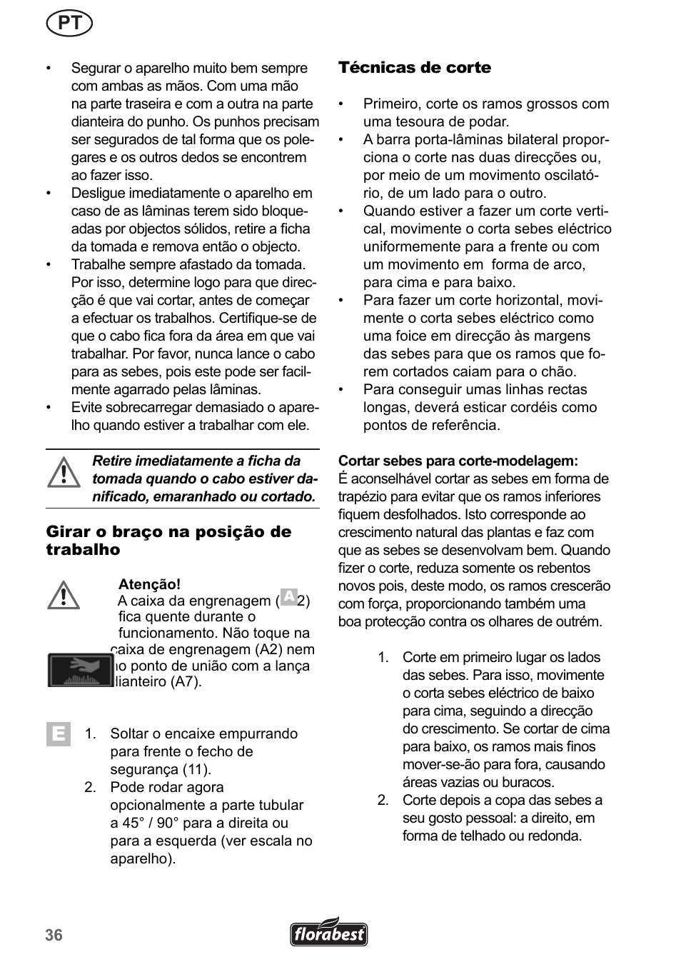 Florabest FHL 900 A1 User Manual | Page 36 / 70