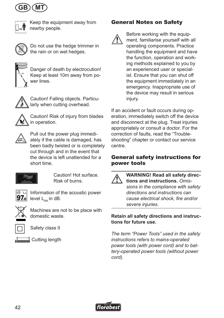 Gb mt | Florabest FHL 900 A1 User Manual | Page 42 / 70