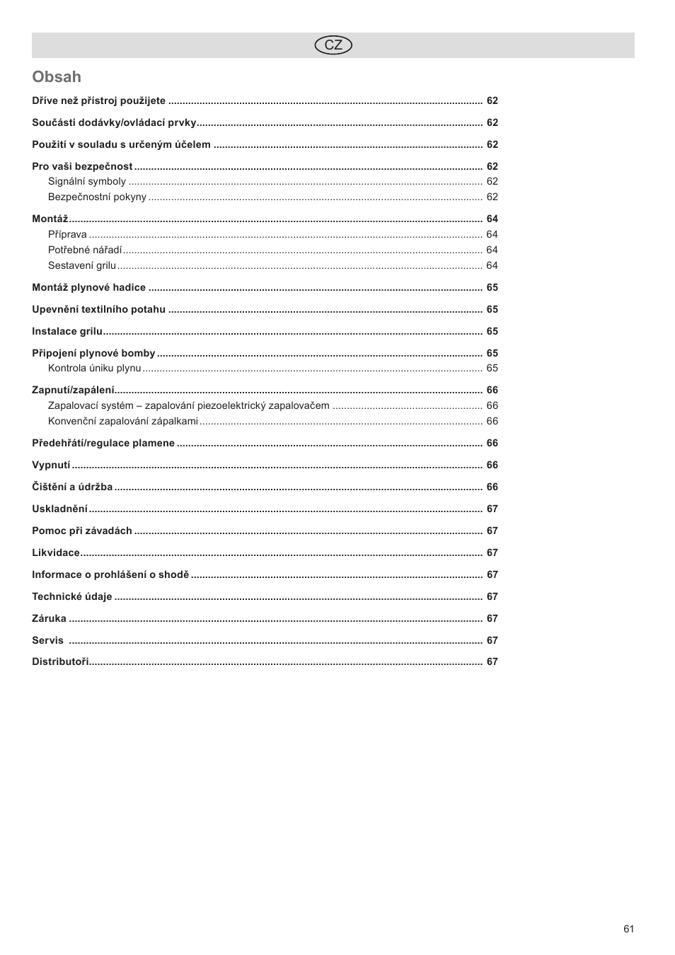 Florabest FGG 5.5 A1 User Manual | Page 61 / 76