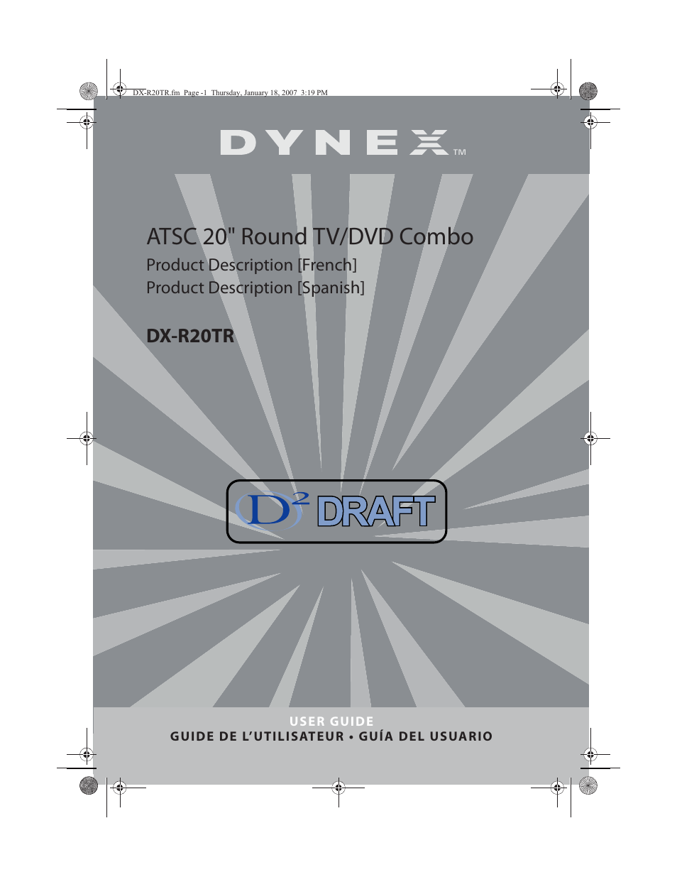 Dynex DX-R20TR User Manual | 67 pages