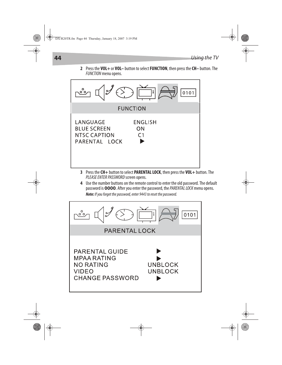 Dynex DX-R20TR User Manual | Page 45 / 67