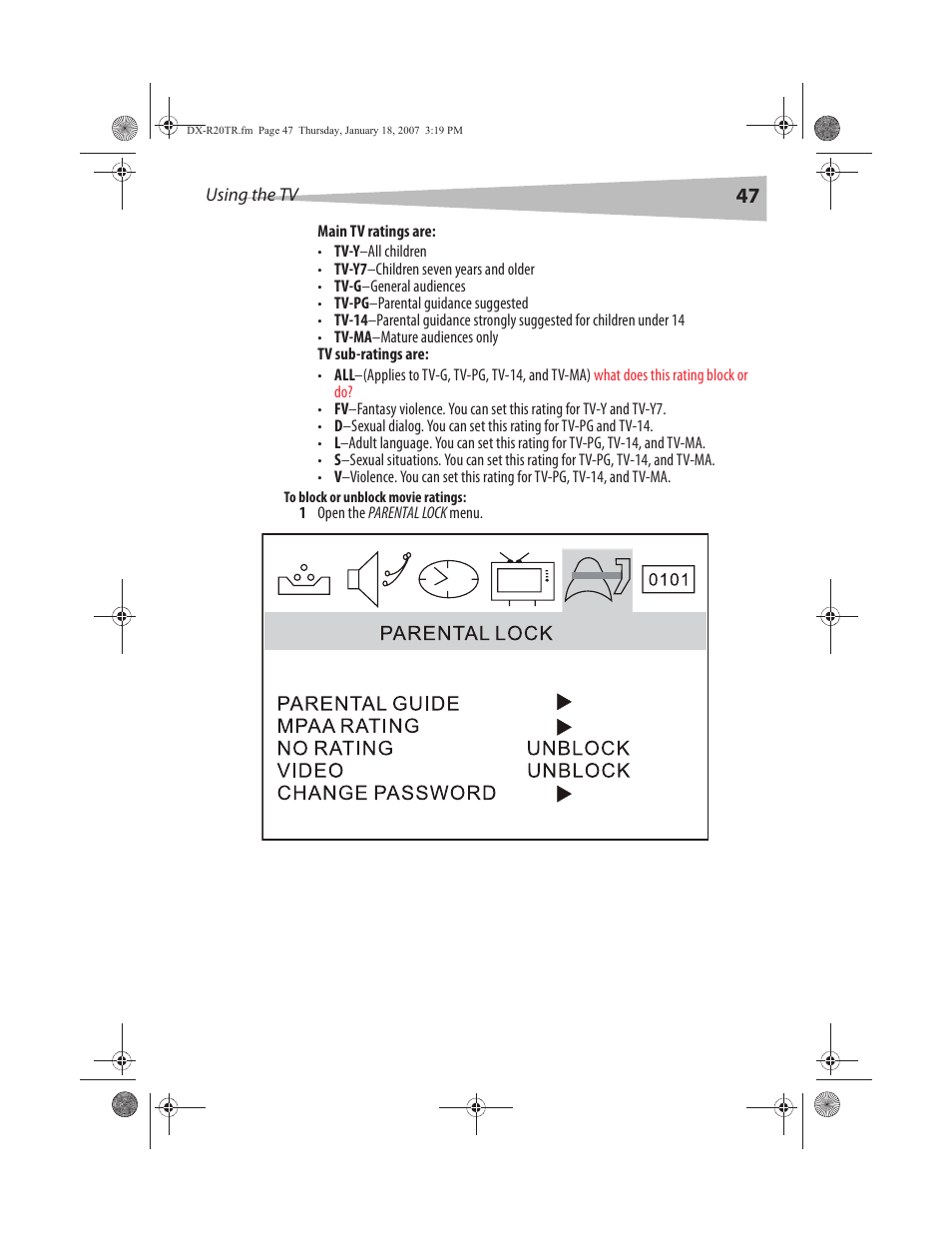 Dynex DX-R20TR User Manual | Page 48 / 67