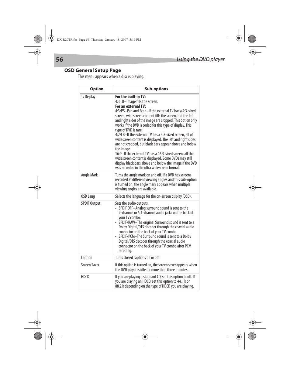 Dynex DX-R20TR User Manual | Page 57 / 67