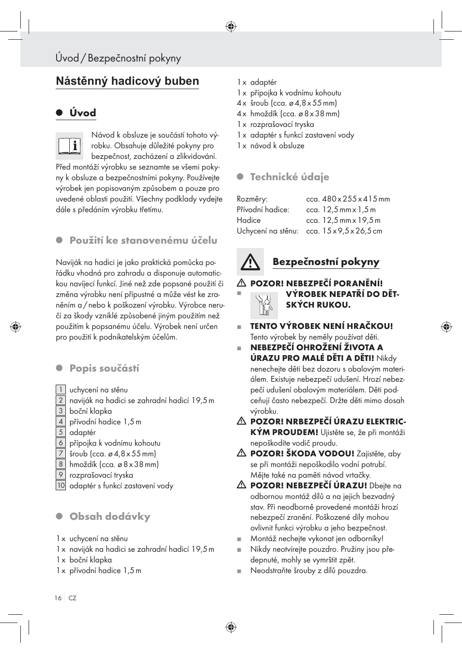 Florabest Wall-Mounted Hose Box User Manual | Page 14 / 25