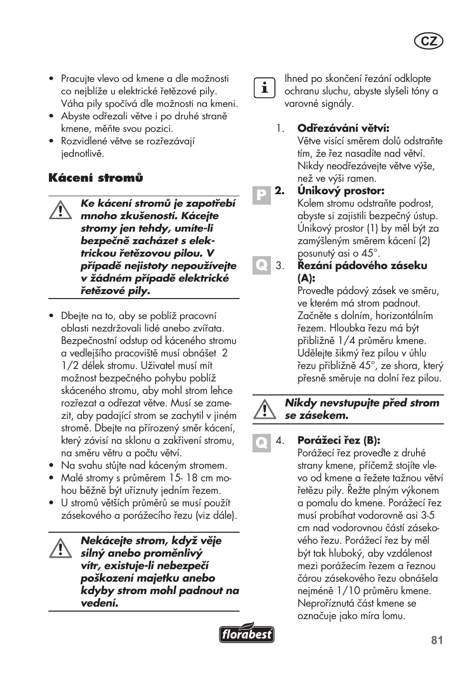 Florabest FKS 2200 B1 User Manual | Page 81 / 140