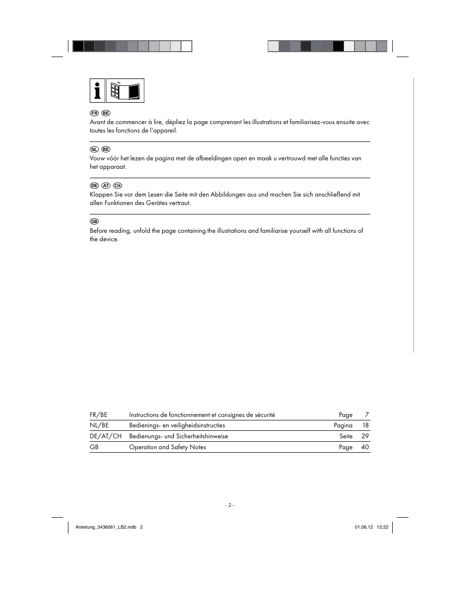 F a c | Florabest FBLB 33 A1 User Manual | Page 2 / 54