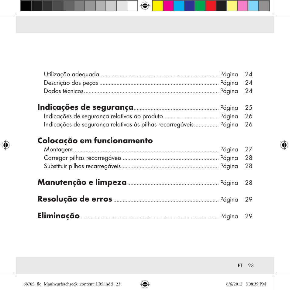 Indicações de segurança, Colocação em funcionamento, Manutenção e limpeza | Resolução de erros, Eliminação | Florabest Z31049 User Manual | Page 23 / 47