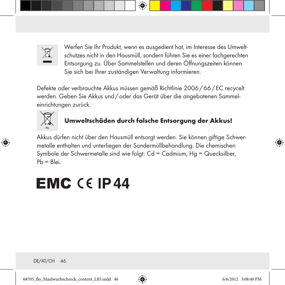 Florabest Z31049 User Manual | Page 46 / 47