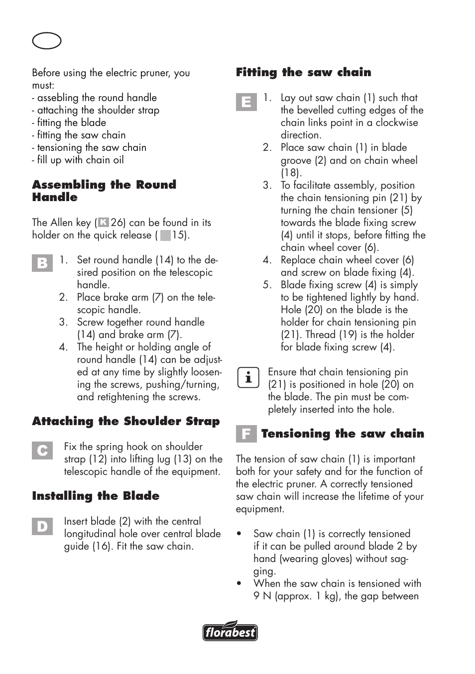 Florabest FHE 550 B2 User Manual | Page 32 / 64