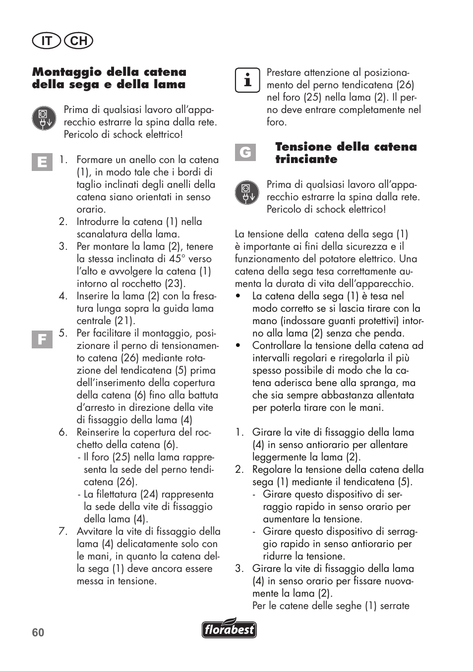 It ch | Florabest FHE 710 A1 User Manual | Page 60 / 96
