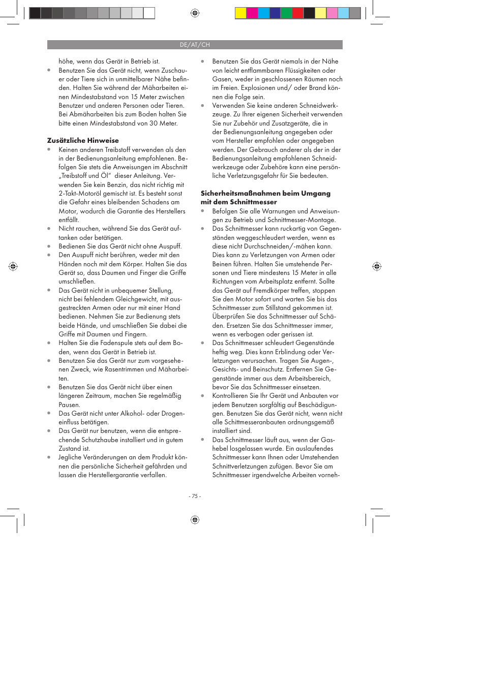 Florabest FBS 43 A1 User Manual | Page 75 / 90
