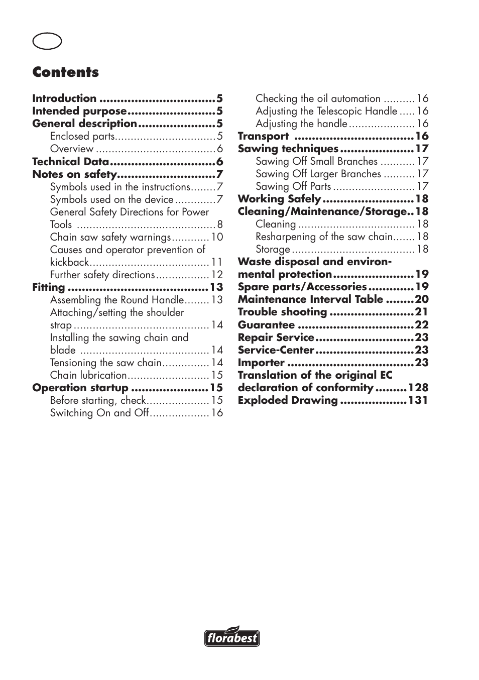 Florabest FHE 710 A1 User Manual | Page 4 / 132