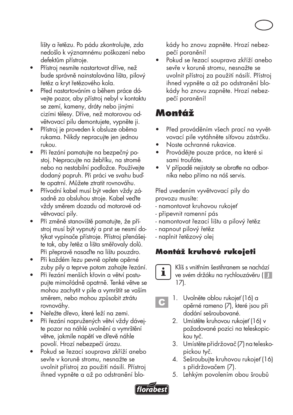 Montáž | Florabest FHE 710 A1 User Manual | Page 75 / 132