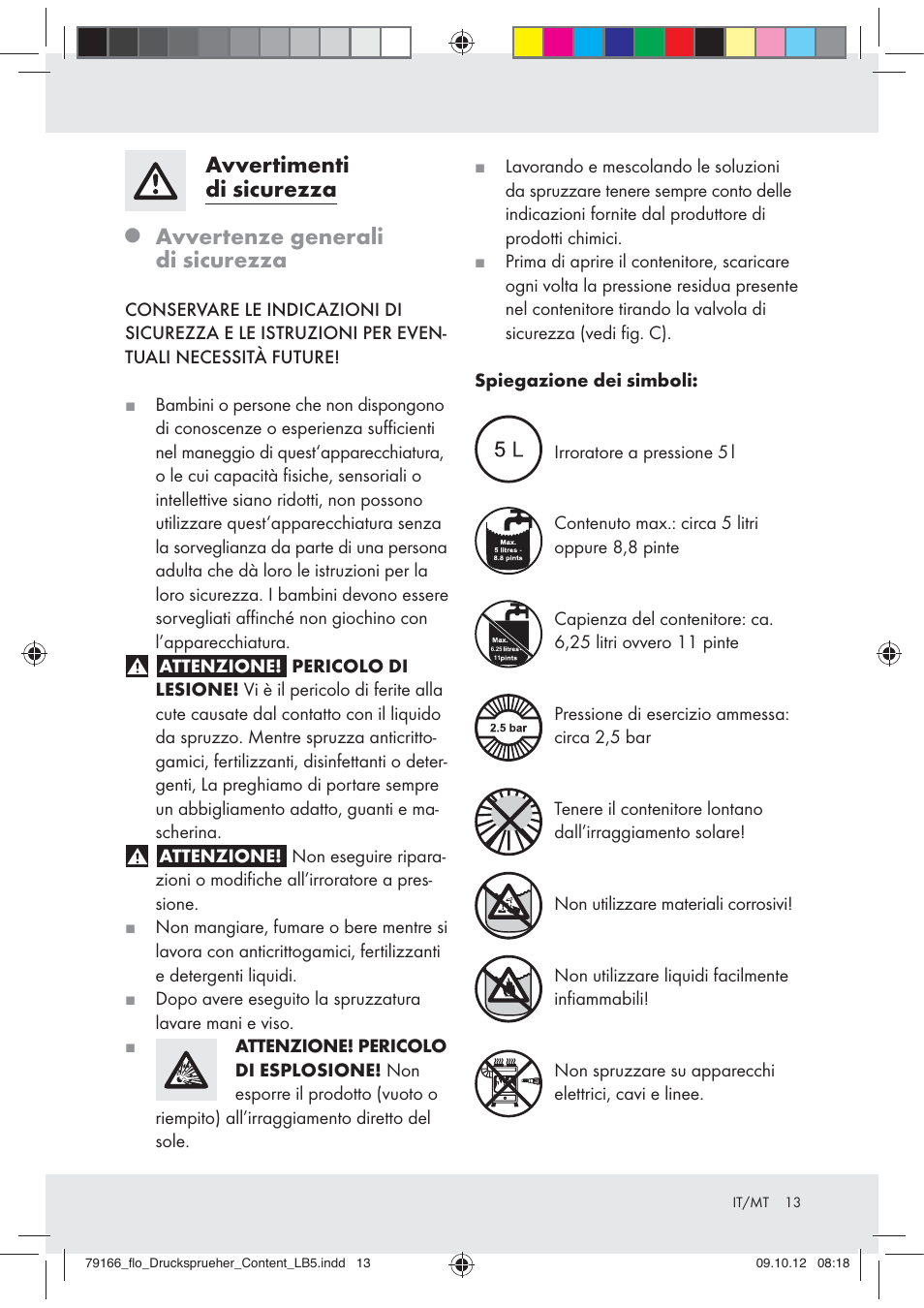 Avvertimenti di sicurezza, Avvertenze generali di sicurezza | Florabest Z31339 User Manual | Page 13 / 35