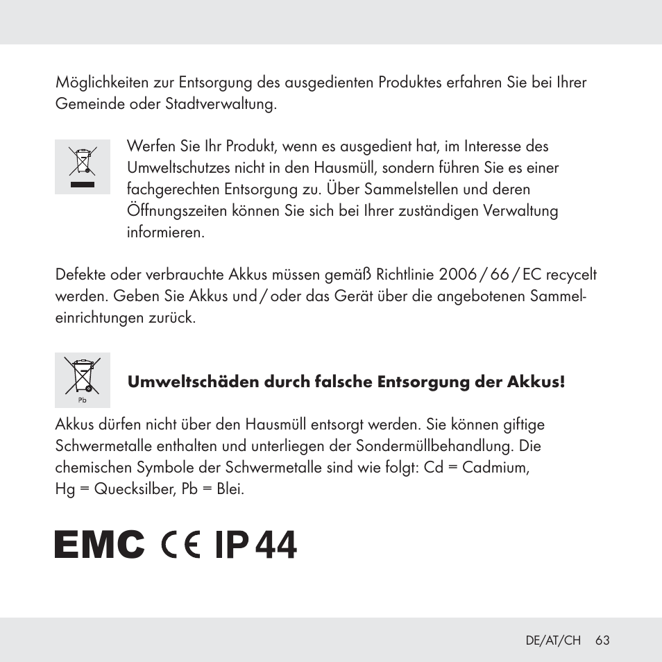 Florabest Z31049 User Manual | Page 63 / 64