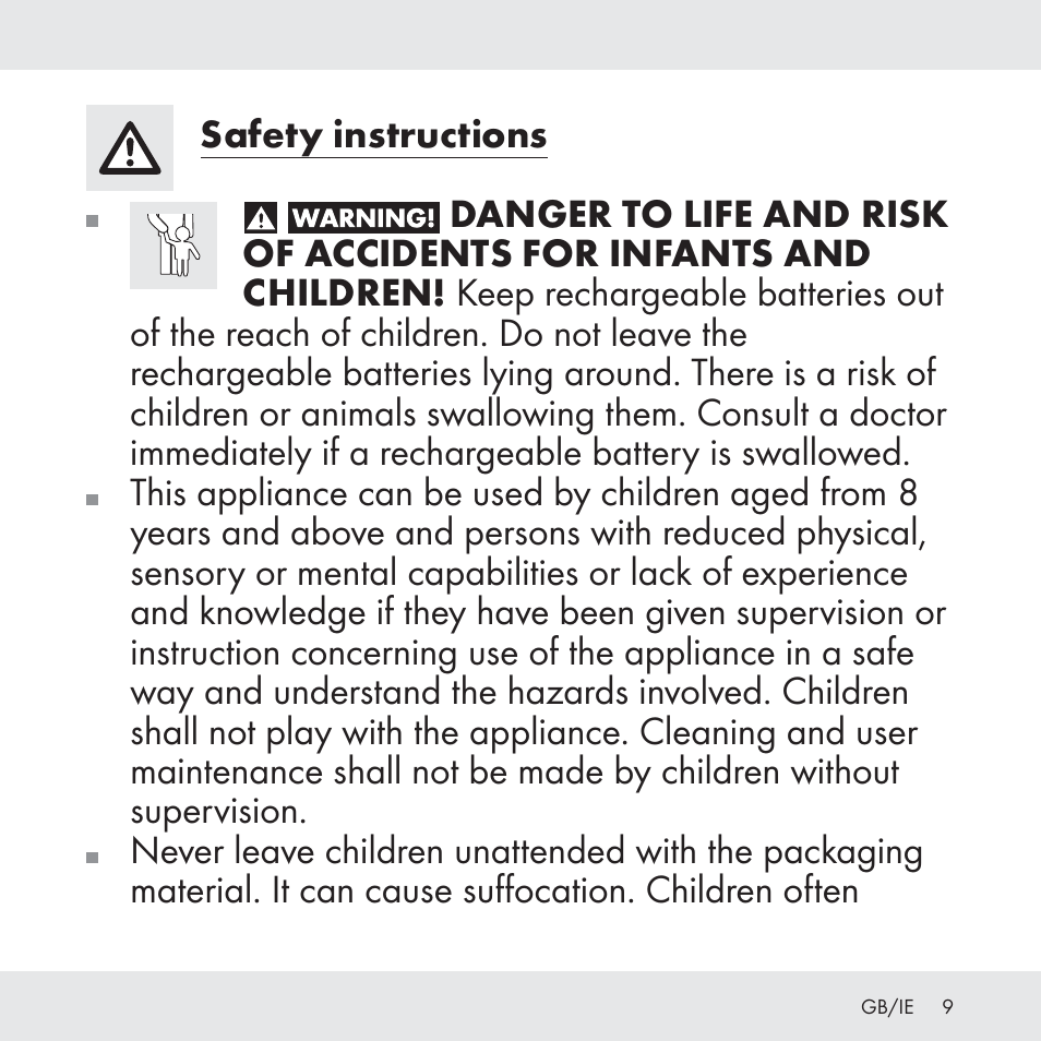Florabest Z31049 User Manual | Page 9 / 64