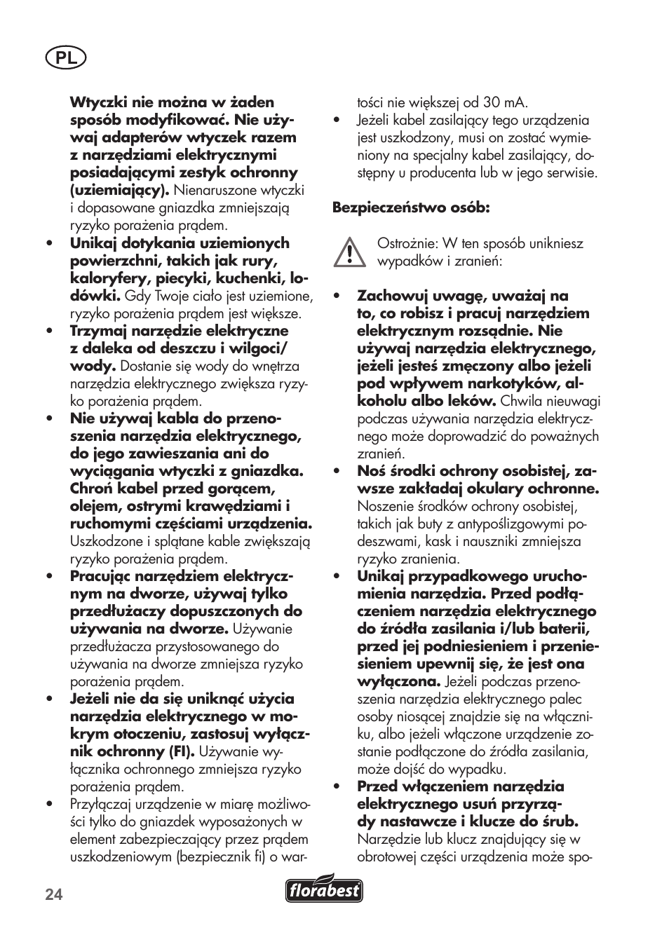 Florabest FHE 550 B2 User Manual | Page 24 / 108