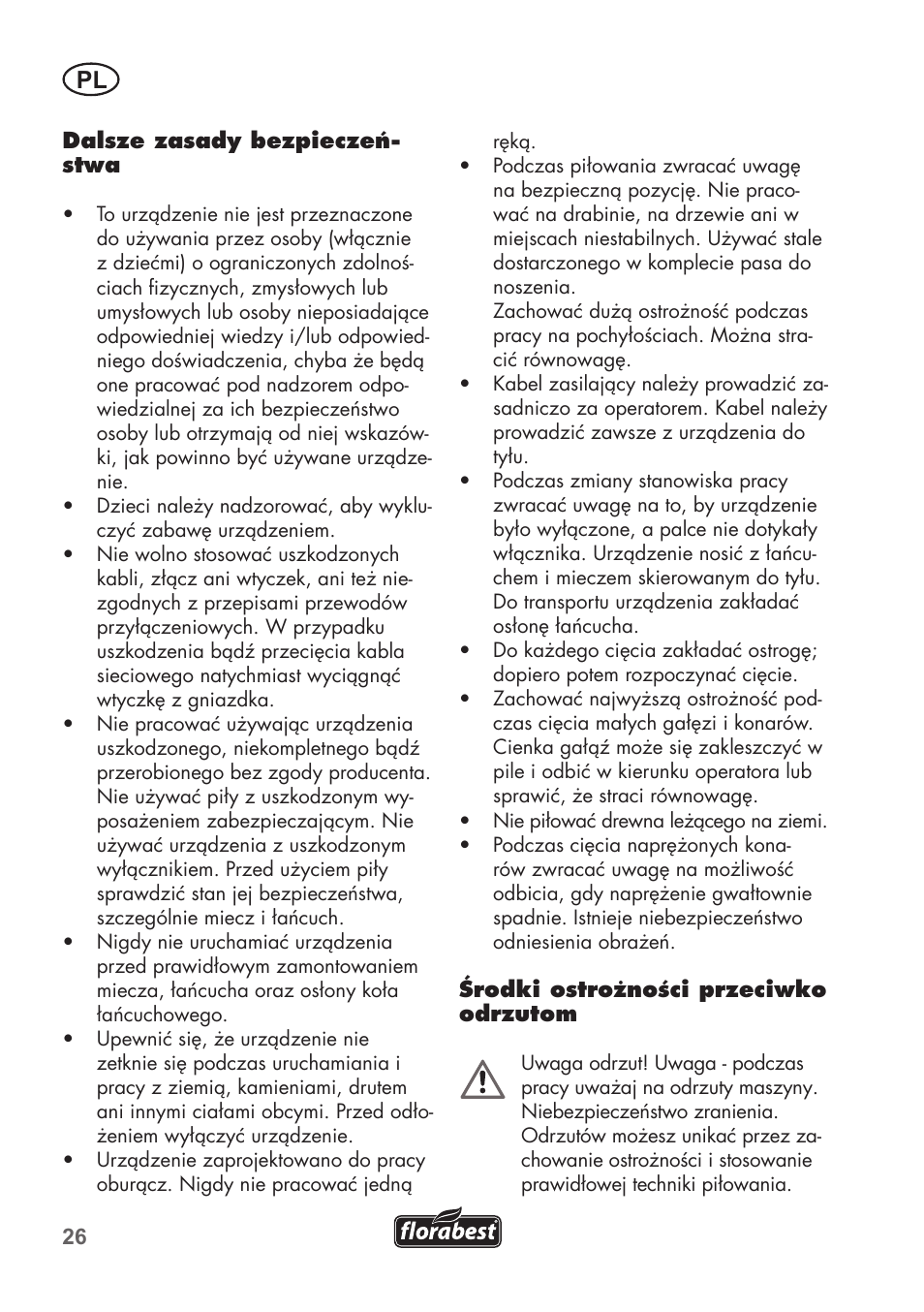 Florabest FHE 550 B2 User Manual | Page 26 / 108