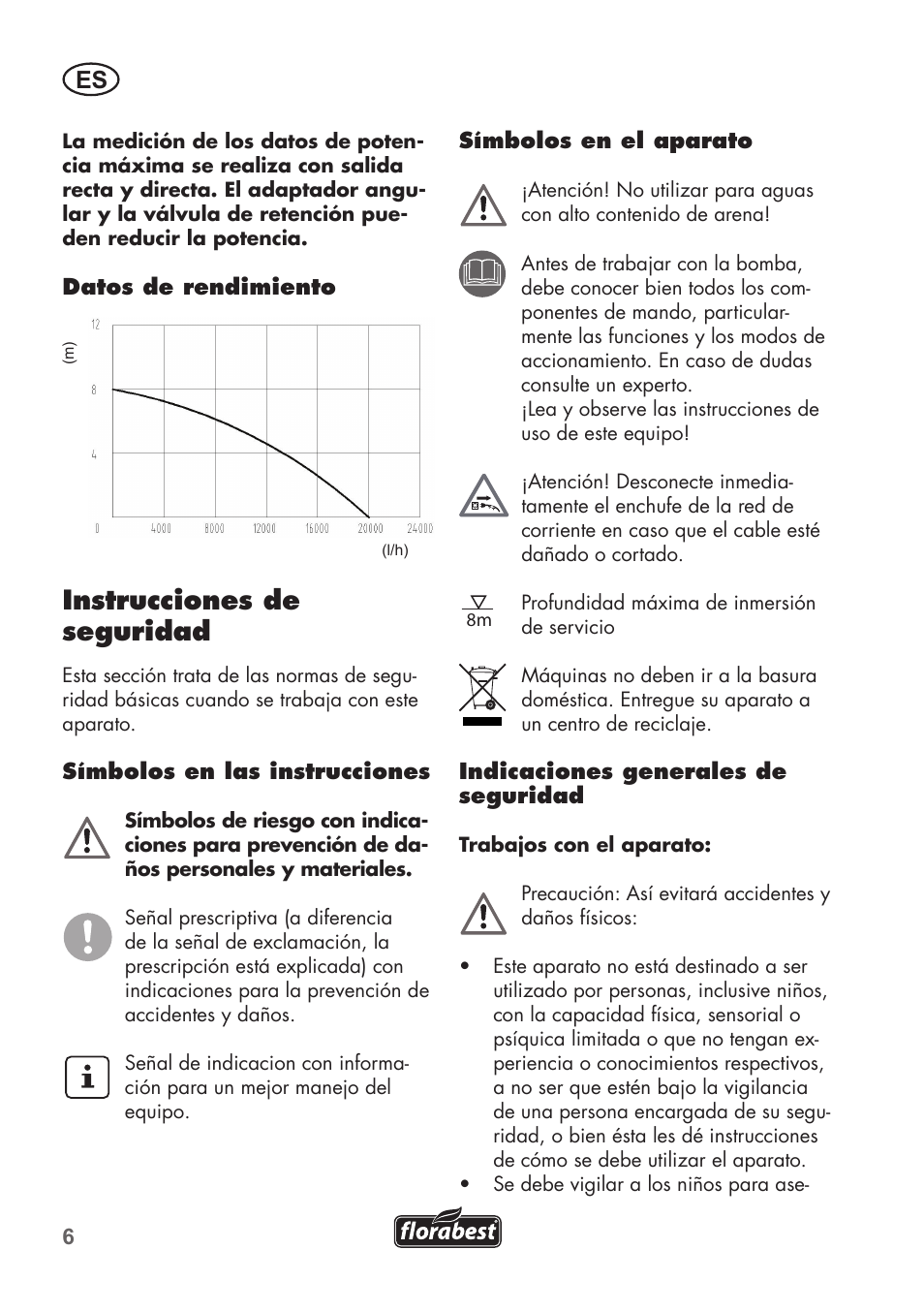Instrucciones de seguridad | Florabest FTS 1100 B2 User Manual | Page 6 / 62