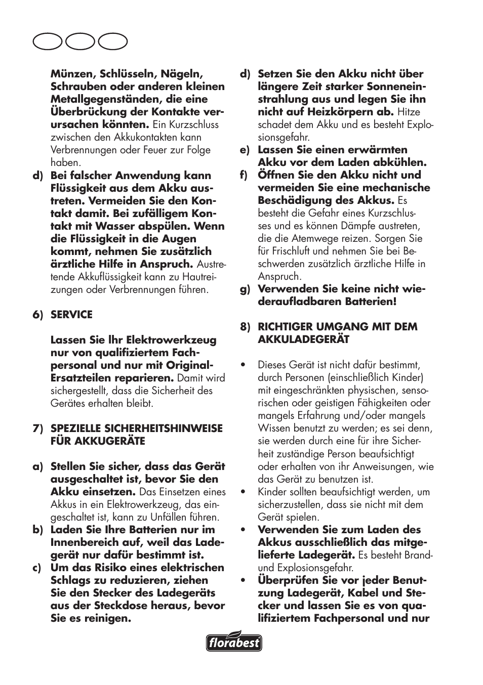 De at ch | Florabest FAT 18 B2 User Manual | Page 30 / 64