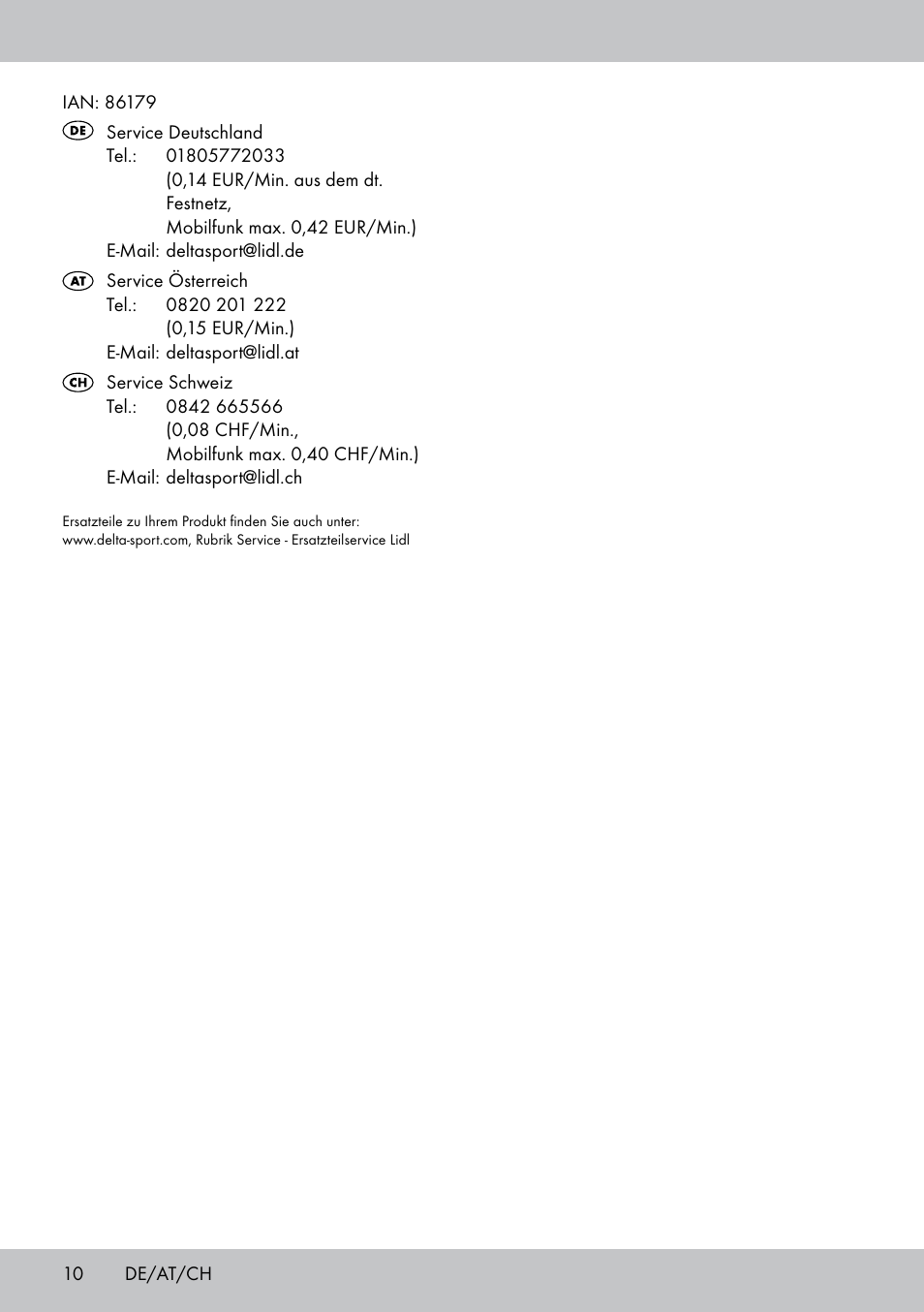 Florabest GK-1591 User Manual | Page 10 / 12