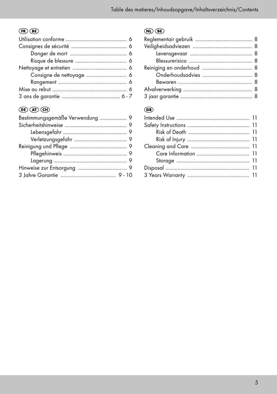 Florabest GK-1591 User Manual | Page 5 / 12