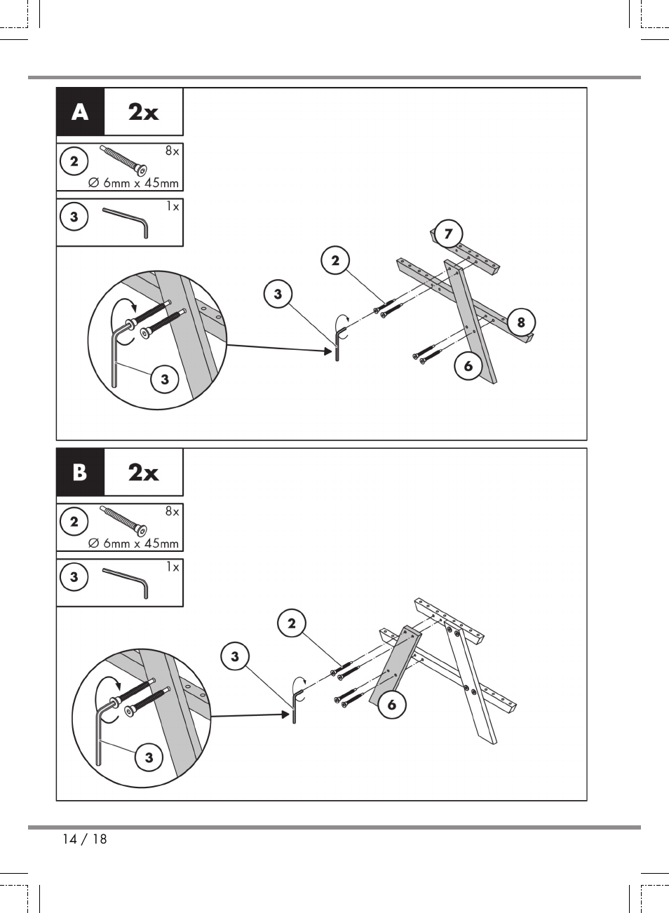 Florabest Kids' Picnic Table User Manual | Page 14 / 18