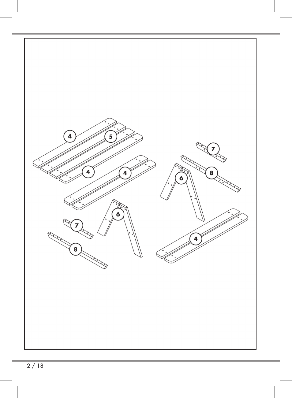 Florabest Kids' Picnic Table User Manual | Page 2 / 18