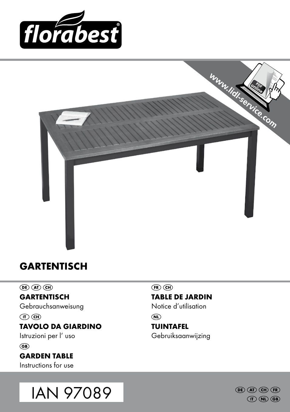 Florabest GT-1719 User Manual | 16 pages