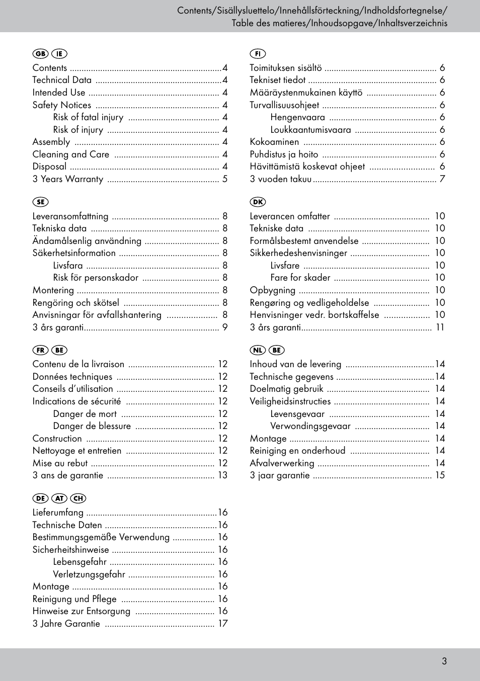 Florabest PS-1801 User Manual | Page 3 / 20