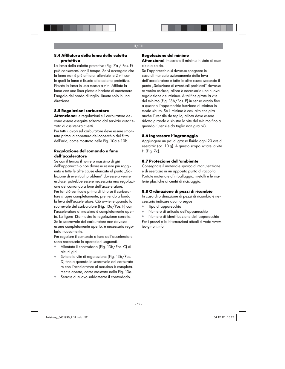 Florabest FBS 43 A1 User Manual | Page 52 / 90