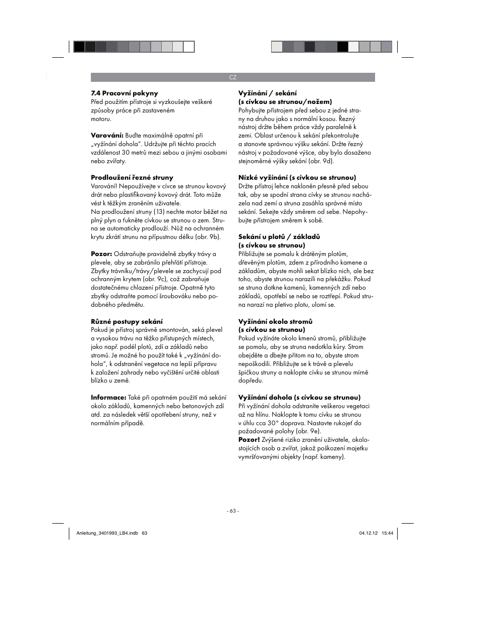 Florabest FBS 43 A1 User Manual | Page 63 / 122