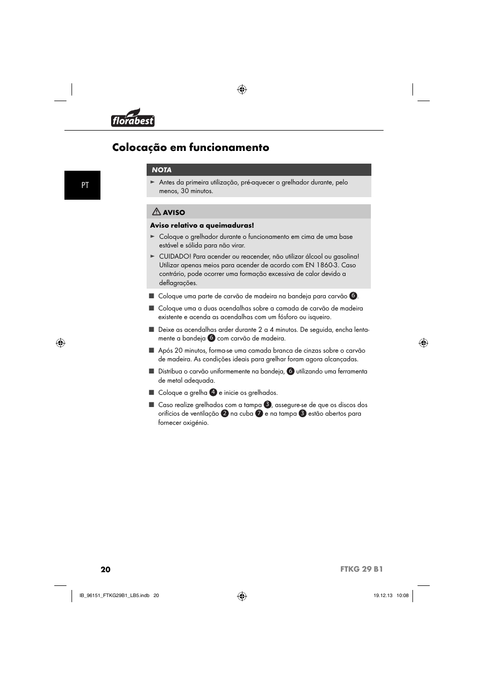Colocação em funcionamento | Florabest FTKG 29 B1 User Manual | Page 23 / 52