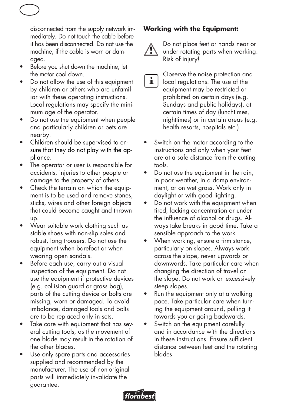 Florabest FRM 1800 B2 User Manual | Page 8 / 108