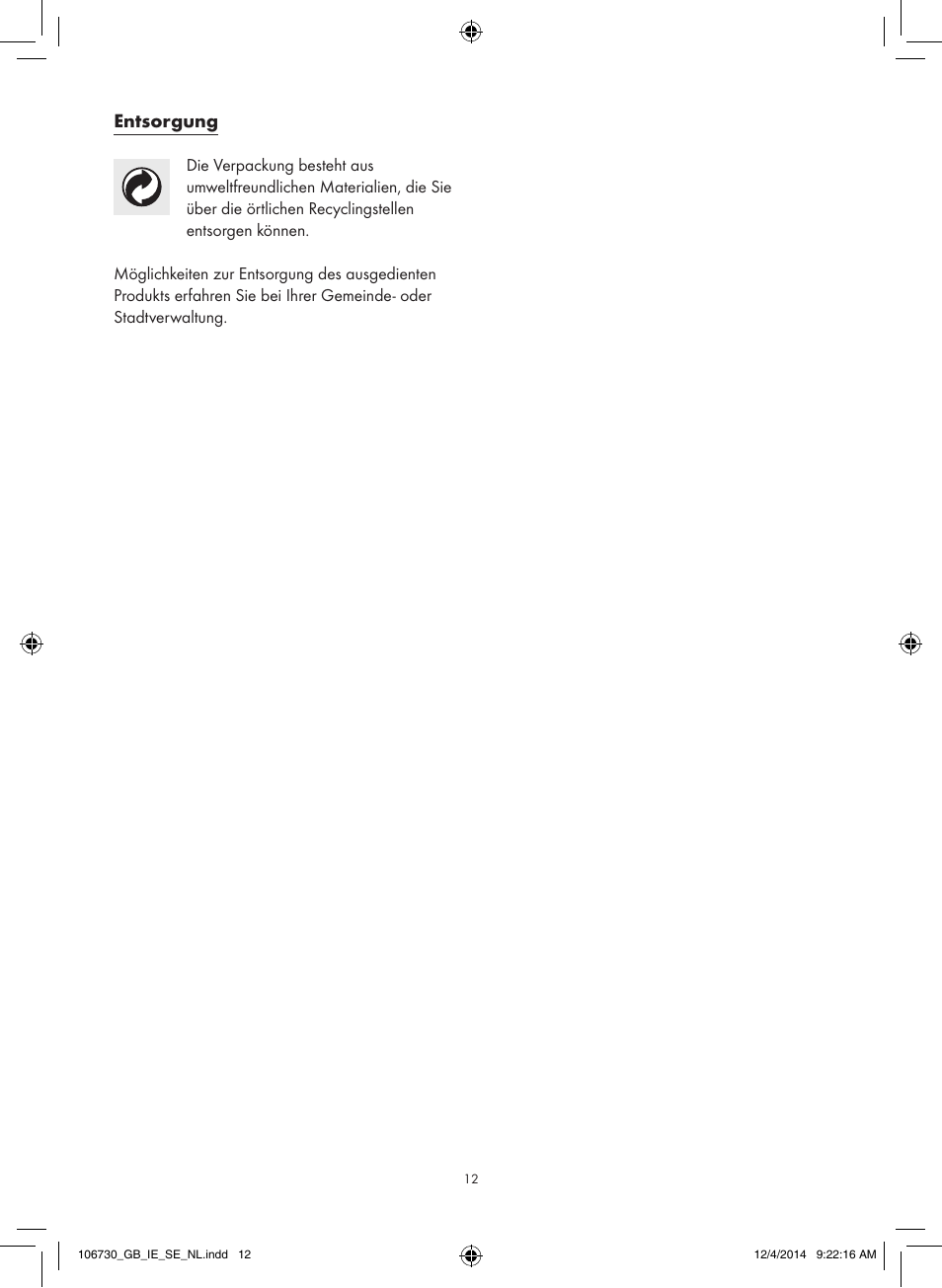 Florabest 106730-14-01 User Manual | Page 12 / 15