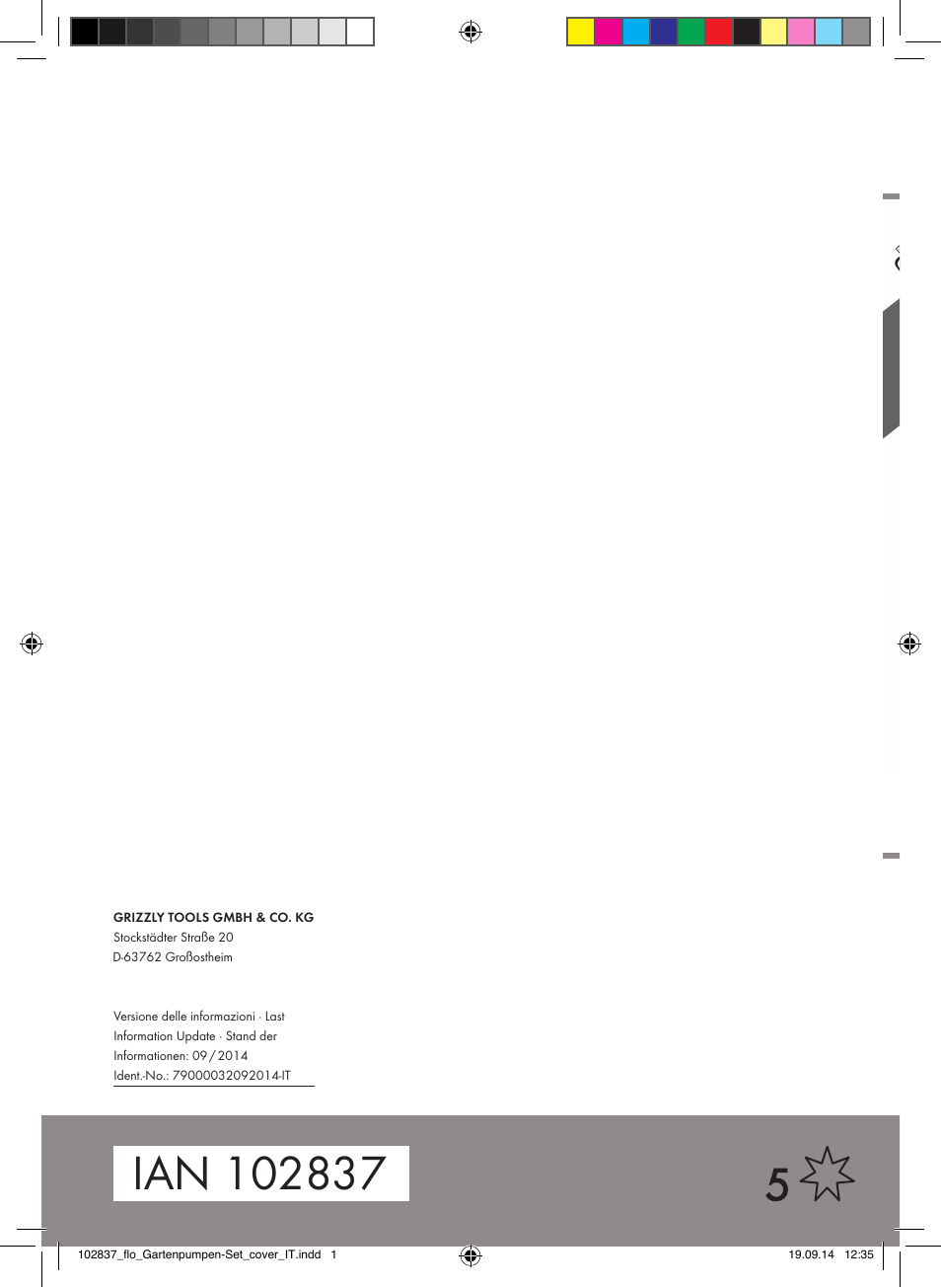 Florabest FGPS 1100 B2 User Manual | Page 40 / 40